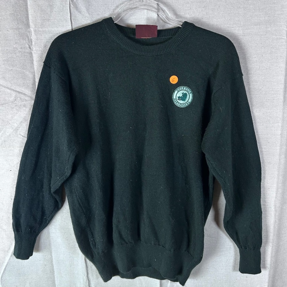 Glenmuir 1891 Golf Club Hardenberg Wool Sweater Mens S Green Crewneck Pullover